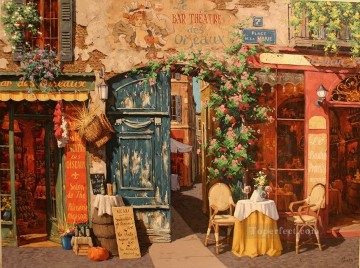 街並み Painting - ル・ブション プロヴァンスのお店